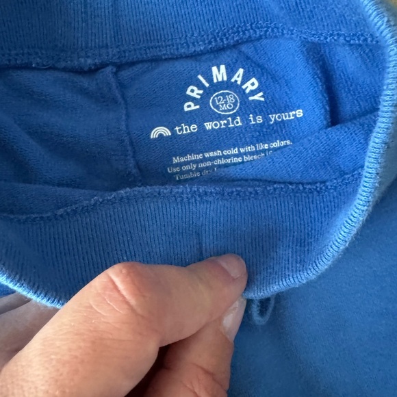 Primary Kids Green and Blue Jogger Pants 12-18 months EUC - Picture 5 of 8